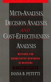 Meta-Analysis, Decision Analysis, and Cost-Effectiveness Analysis (eBook, ePUB)