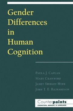 Gender Differences in Human Cognition (eBook, PDF) - Richardson, John T. E.; Caplan, Paula J.; Crawford, Mary; Hyde, Janet Shibley