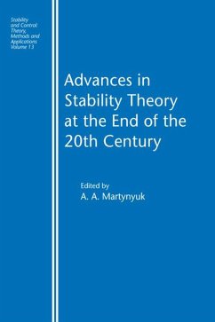 Advances in Stability Theory at the End of the 20th Century (eBook, PDF) - Martynyuk, A. A.