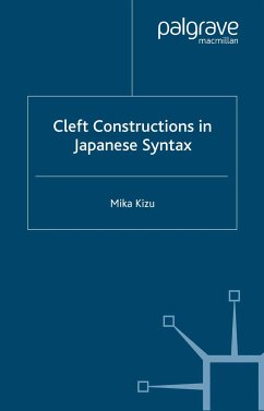 Cleft Constructions in Japanese Syntax (eBook, PDF)
