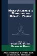 Meta-Analysis in Medicine and Health... - Bild 1