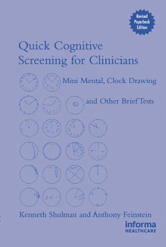 Quick Cognitive Screening for Clinicians (eBook, PDF) - Shulman, Kenneth I.; Feinstein, Anthony