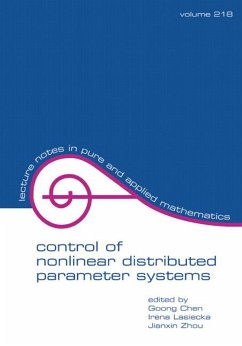 Control Of Nonlinear Distributed Parameter Systems (eBook, PDF)