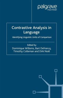 Contrastive Analysis in Language (eBook, PDF)