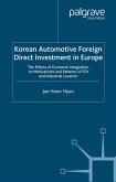 Korean Automotive Foreign Direct Investment in Europe (eBook, PDF)