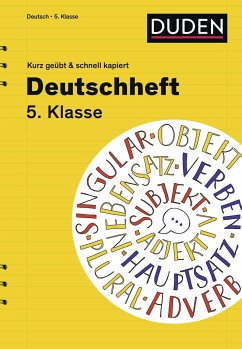 Deutschheft 5. Klasse - kurz geübt & schnell kapiert - Lübke, Diethard