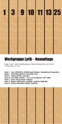 Werkgruppe Lyrik - Neuauflage, 7 Bde. - Hergouth, Alois;Kolleritsch, Alfred;Kovic, Kajetan