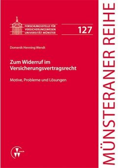 Zum Widerruf im Versicherungsvertragsrecht (eBook, PDF) - Wendt, Domenik Henning