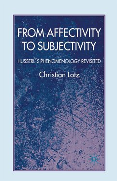From Affectivity to Subjectivity (eBook, PDF) - Lotz, C.