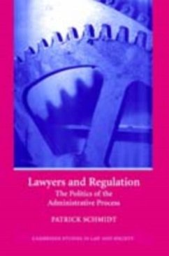 Lawyers and Regulation (eBook, PDF) - Schmidt, Patrick