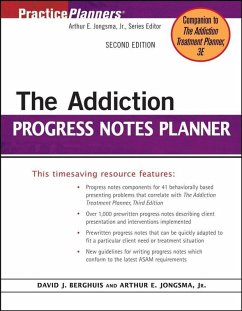 The Addiction Progress Notes Planner (eBook, PDF) - Jongsma, Arthur E.