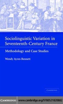 Cover Sociolinguistic Variation in Seventeenth-Century France (eBook, PDF)