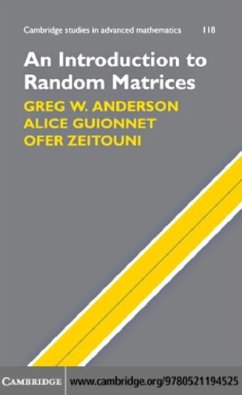 Introduction to Random Matrices (eBook, PDF) - Anderson, Greg W.