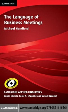 Cover Language of Business Meetings (eBook, PDF)