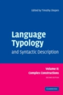 Language Typology and Syntactic Description: Volume 2, Complex Constructions (eBook, PDF)