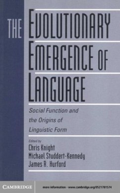 Cover Evolutionary Emergence of Language (eBook, PDF)