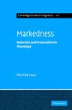 Markedness (eBook, PDF) - Lacy, Paul De