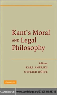 Cover Kant's Moral and Legal Philosophy (eBook, PDF)