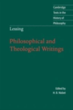 Cover Lessing: Philosophical and Theological Writings (eBook, PDF)