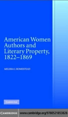 Cover American Women Authors and Literary Property, 1822-1869 (eBook, PDF)