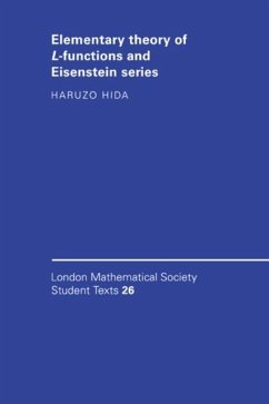 Elementary Theory of L-functions and Eisenstein Series (eBook, PDF) - Hida, Haruzo