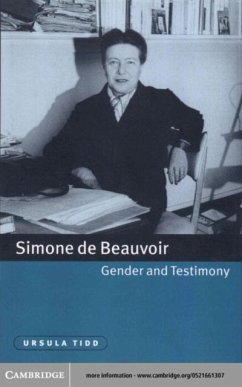 Simone de Beauvoir, Gender and Testimony (eBook, PDF) - Tidd, Ursula