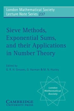 Sieve Methods, Exponential Sums, and their Applications in Number Theory (eBook, PDF) - Greaves, G. R. H.