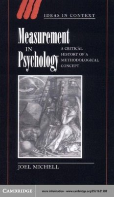 Cover Measurement in Psychology (eBook, PDF)