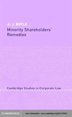 Cover Minority Shareholders' Remedies (eBook, PDF)