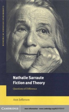 Cover Nathalie Sarraute, Fiction and Theory (eBook, PDF)