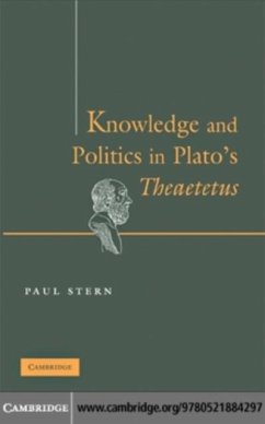 Knowledge and Politics in Plato's Theaetetus (eBook, PDF) - Stern, Paul