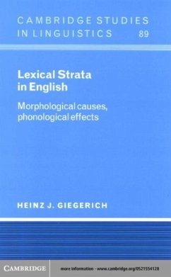 Lexical Strata in English (eBook, PDF) - Giegerich, Heinz J.