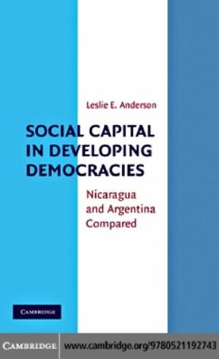 Social Capital in Developing Democracies (eBook, PDF) - Anderson, Leslie E.
