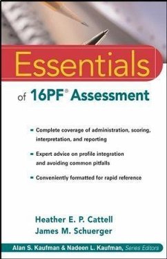 Essentials of 16PF Assessment (eBook, PDF) - Cattell, Heather E. P.; Schuerger, James M.