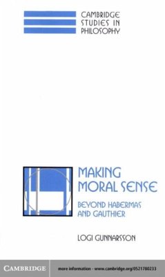 Making Moral Sense (eBook, PDF) - Gunnarsson, Logi