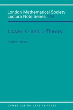 Lower K- and L-theory (eBook, PDF) - Ranicki, Andrew