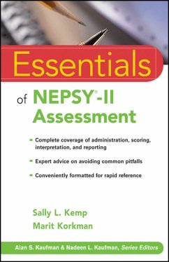 Essentials of NEPSY-II Assessment (eBook, PDF) - Kemp, Sally L.; Korkman, Marit