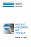Meaning, Expression and Thought (eBook, PDF)