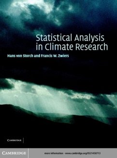 Statistical Analysis in Climate Research (eBook, PDF) - Storch, Hans Von