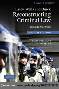 Lacey, Wells and Quick Reconstructing Criminal Law (eBook, PDF) - Wells, Celia