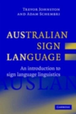 Australian Sign Language (Auslan) (eBook, PDF) - Johnston, Trevor