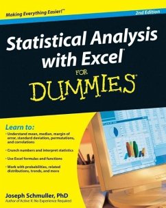 Statistical Analysis with Excel For Dummies (eBook, ePUB) - Schmuller, Joseph