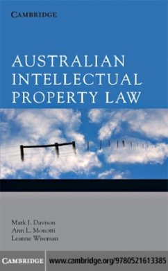 Australian Intellectual Property Law (eBook, PDF) - Davison, Mark J.