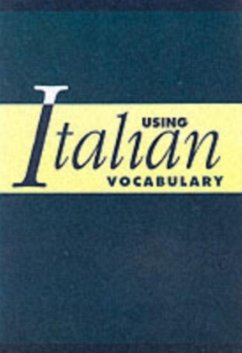 Using Italian Vocabulary (eBook, PDF) - Danesi, Marcel