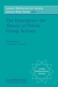 Descriptive Set Theory of Polish Group Actions (eBook, PDF) - Becker, Howard