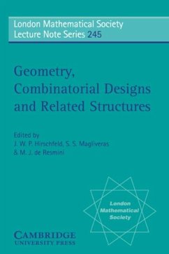 Geometry, Combinatorial Designs and Related Structures (eBook, PDF)