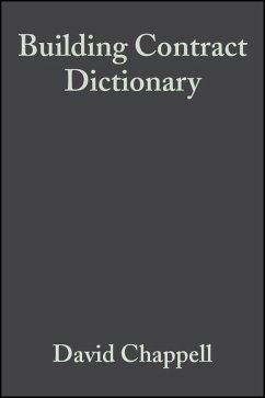 Building Contract Dictionary (eBook, PDF) - Chappell, David; Powell-Smith, Vincent; Marshall, Derek; Cavender, Simon
