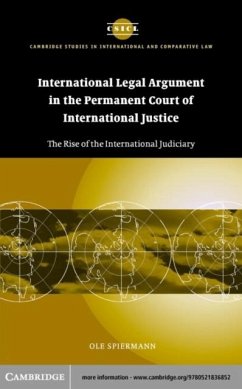 International Legal Argument in the Permanent Court of International Justice (eBook, PDF) - Spiermann, Ole