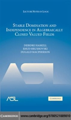 Stable Domination and Independence in Algebraically Closed Valued Fields (eBook, PDF) - Haskell, Deirdre