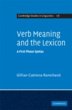Verb Meaning and the Lexicon (eBook,... - Bild 1
